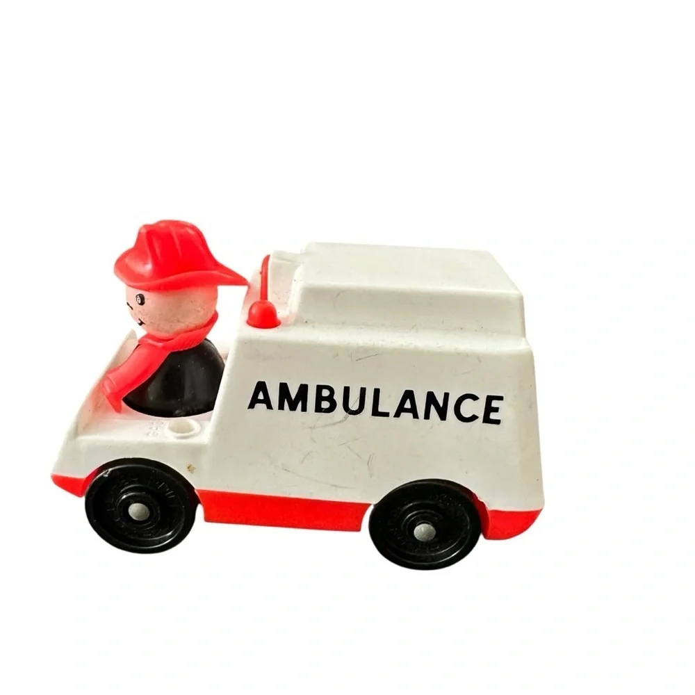 Vintage Fisher Price Ambulance and Fireman